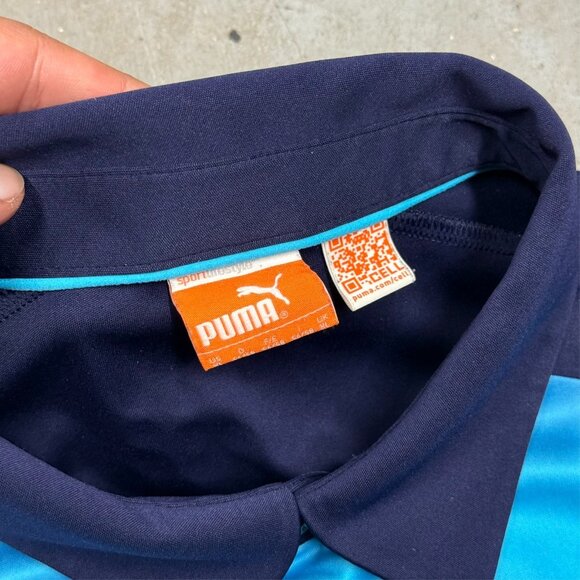 Puma Rainbow Fade Golf Shirt Short Sleeve Stretch Polo XL - Picture 4 of 7